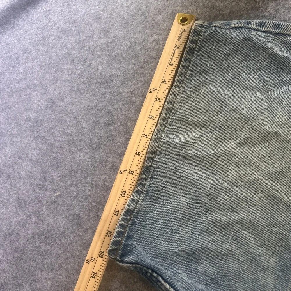 Private‎ Club Relaxed Fit Denim Shorts 44 Light Wash 100% Cotton Distressed